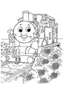 Thomas de Trein kleurplaat 10